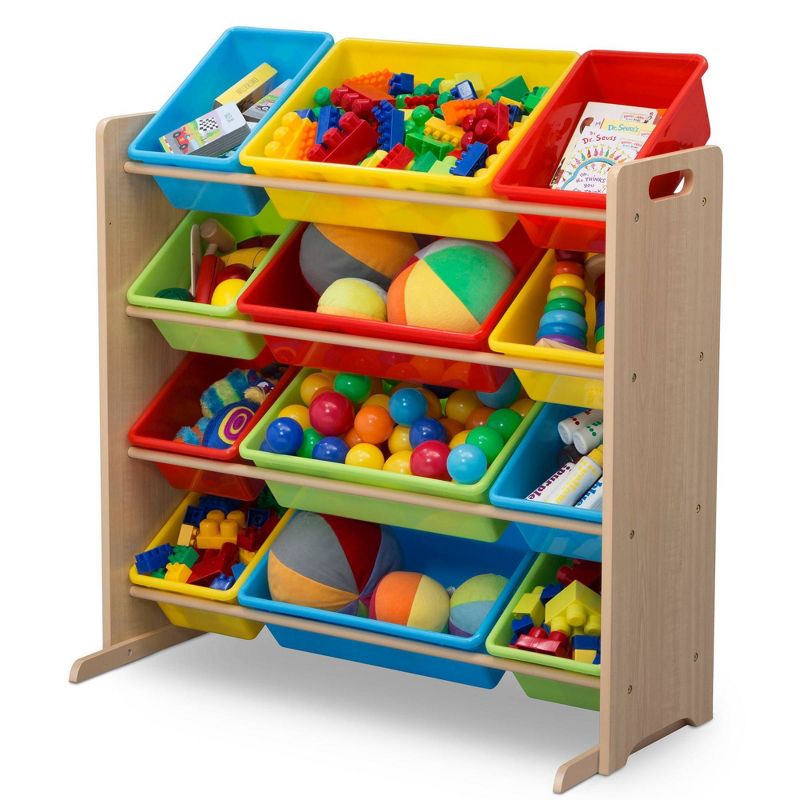 Delta Children Kids' Toy Storage Organizer with 12 Plastic Bins, 5 of 11
