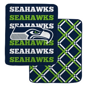 NFL Seattle Seahawks Double-Sided Diamond Back Ultra Cozy Throw Blanket - 1 of 1