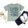 The Juniper Shop Cuter Version of Dad Toddler Short Sleeve Tee - 5T - Seafoam - 3 of 4