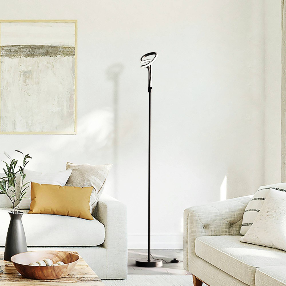 Photos - Floodlight / Street Light Infibrite 59" 12W Modern Elegance Floor Lamp  Sof(Includes LED Light Bulb)