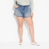 Women's Mid-Rise Curvy Cut-Off Denim Shorts - Wild Fable™ - 2 of 3
