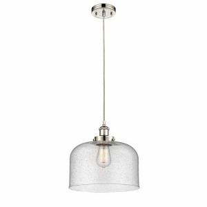 Bell - 1 Light Cord Hung Mini Pendant In Industrial Style-11.38 Inches Tall and 12 Inches Wide - 1 of 1