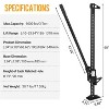 Acekool 60" High Lift Farm Jack, 3 Ton (6600 lbs) Ratcheting Utility Off Road Farm Jack, Long Handle, Wide Base for Tractor, Truck, SUV, Bumper, Red - 3 of 4