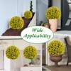 COZONY Artificial Topiary Balls 2PCS, Decorative Flower Balls for Outdoor Patio, Garden & Indoor Use, Perfect for Wedding, Party & Christmas Decor - 3 of 4