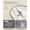 Ink Black Arched Full - Length Mirror - 63 x 20 Inches. Aluminum Alloy Frame, Tempered Glass with Stand, Ideal for Bedroom, Living Room, Cloakroom - 3 of 4