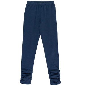 RuffleButts Girls Ruched Bow Leggings - 1 of 4