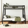 Twin XL over Queen Metal Bunk Bed with Dual Ladders, Under-Bed Storage, Guardrails, Noise-Reduced Frame for Adults,kids bed - 2 of 4