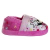 Disney Kids Girl's Minnie Mouse Slippers - Plush Lightweight Warm Comfort Soft Aline House Slippers  Pink White (size 5-12 Toddler/Little Kid) - 4 of 4