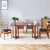 NicBex Dining Table Set for 4 Kitchen Table Ancient Solid Wood Dining Table Imitation Rattan Table Legs Simple Wood Chairs for Dining Room - 2 of 4