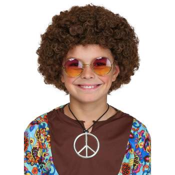 HalloweenCostumes.com    Kid's Curly Hair Disco Wig, Brown