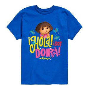 Boys' - Dora the Explorer - Hola Isoy Dora Short Sleeve Graphic T-Shirt - 1 of 3