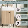 Whisen Modern Floating Bathroom Storage Cabinet Bathroom Vanity with Ceramic Sink and Left Side Storage - 4 of 4