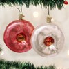 Old World Christmas Blown Glass Ornament for Christmas Tree, Frosted Donuts, Assorted (Pack of 2) - 2 of 4
