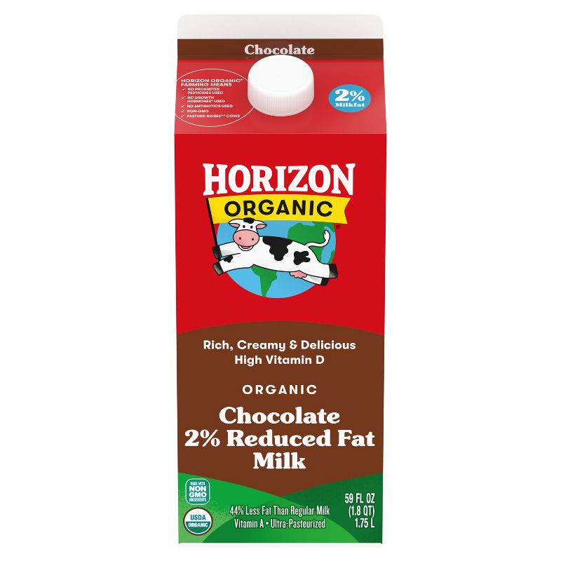 Horizon CA Organic 2% Chocolate Milk - 59 fl oz, 1 of 9
