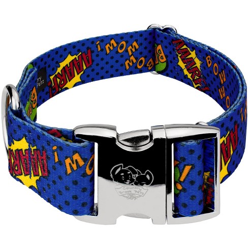 Country Brook Petz 1 1/2 Inch Premium Blue Super Dog Collar (extra ...