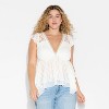 Women's Boho Lace Tank Top - Wild Fable™ - 2 of 3
