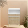 Modern Design Three Drawer Storage Cabinet,Bedroom Clothes Storage Can Be Used in Dining Room, Kitchen, Bedroom. White Solid Wood Frame - 3 of 4