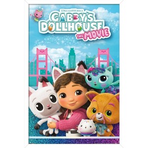 Trends International Gabby's Dollhouse: The Movie (2025) - Key Art Framed Wall Poster Prints - 1 of 4