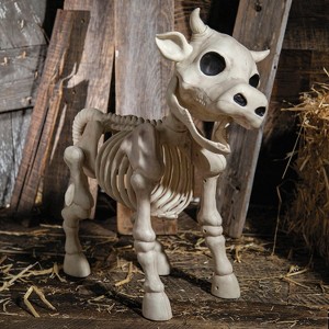 Morris Costumes 23" Standing Cow Skeleton Halloween Decoration - 1 of 2