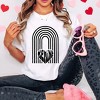 Simply Sage Market Women's Rainbow Be Mine Heart Distressed Short Sleeve Garment Dyed Tee - 2 of 4