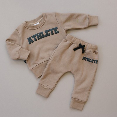 Kids Athlete Jogger Sweatsuit Set - Olive + Scout