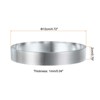 Unique Bargains Stainless Steel Seamless Nonstick Mirror Coating Round Cake Ring - 2 of 4