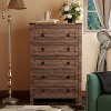 Dresser for Bedroom, Farmhouse Wood Rustic Wide Chest of Drawers, Storage Dressers Organizer for Bedroom, Living Room, Hallway - 4 of 4
