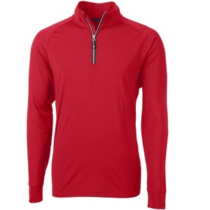 Cutter & Buck Adapt Eco Knit Stretch Recycled Mens Quarter Zip Pullover - 1 of 2