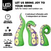 Joyfy 3 Pcs Halloween Inflatable Giant Octopus Tentacle with Build-in LEDs Broke Out from Window, Blow Up for Halloween Window Decoration - 3 of 4