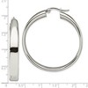 Black Bow Jewelry Stainless Steel Polished Round Hoop Earrings, 6.75 x 42mm (1 5/8 in) - 4 of 4