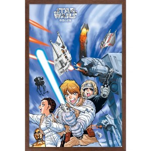 Trends International Star Wars: Manga Madness - Hoth Framed Wall Poster Prints - 1 of 4
