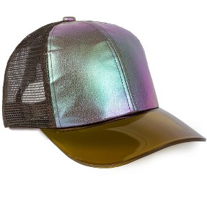Magid Duochrome Acrylic Brim Baseball Cap Gold - 1 of 2