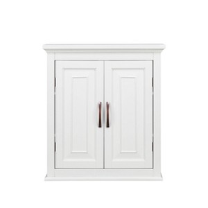 St.James Two Door Wall Cabinet White - Elegant Home Fashion - 1 of 4