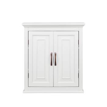 St.James Two Door Wall Cabinet White - Elegant Home Fashion