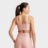 Women's Light Support Shine Ribbed Halter Longline Sports Bra - All In Motion™ - 2 of 4