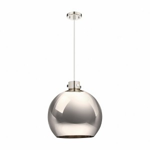 Newton Sphere - 1 Light Pendant In Industrial Style-18.25 Inches Tall and 18 Inches Wide - 1 of 1