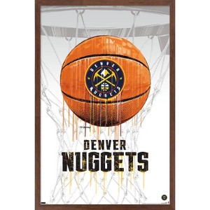 Trends International NBA Denver Nuggets - Drip Basketball 21 Framed Wall Poster Prints - 1 of 4