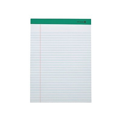 MyOfficeInnovations Notepads 8.5" x 11.75" Wide White 50 Sh./Pad 12 Pads/PK 462332