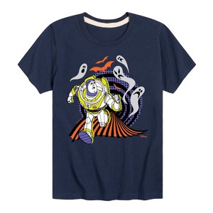 Boys' - Toy Story - Buzz Lightyear Halloween Ghosts Short Sleeve Graphic T-Shirt - 1 of 4