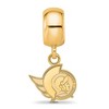 Black Bow Jewelry 14k Yellow Gold Plated Sterling Silver Ottawa Senators NHL Bead Charm - 2 of 4
