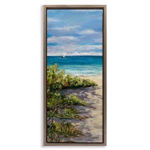 Stupell Industries Grassy Beach Shore, 11" x 25" - 1 of 4
