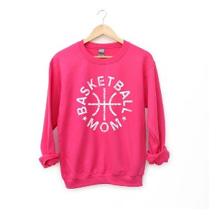 Simply Sage Market Women's Graphic Sweatshirt Basketball Mom Distressed - 1 of 3