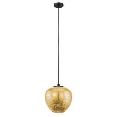 1-Light Priorat Pendant Black/Gold - EGLO