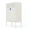 Metal Storage Cabinet with 2 Adjustable Shelves,  Locking Cabinet for  Home,Shoes, Office, Dining Room - 4 of 4