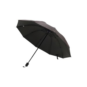 Unique Bargains Outdoor Umbrella 10-rib Twill Business Manual Umbrella Sun Protection Impact Cloth Vinyl 42.52"x29.13" 1 Pcs - 1 of 4