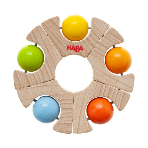 Haba Clutching Toy Ball Wheel Wooden Baby Toy (made In Germany) : Target