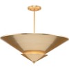 Progress Lighting Pinellas 4-Light Close-to-Ceiling Softgold Steel Fixture with White Plaster Shade - 3 of 3