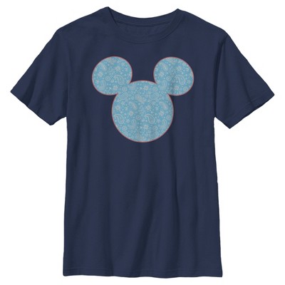 Boy's Disney Mickey And Friends Paisley Silhouette T-shirt : Target