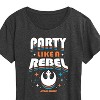 Women's - Star Wars - Party Like A Rebel Short Sleeve Graphic T-Shirt - 2 of 4