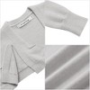 BLUEMING Girls Solid Color Knit Cardigan Long Sleeve Button Front Sweater with Pockets Adorable Loose Fit Kids Outerwear - 3 of 3